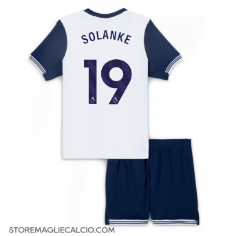 Tottenham Hotspur Dominic Solanke #19 Maglia Gara Casa Repliche 2024-25 Bambino Maniche Corte